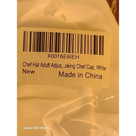 Hyzrz Chef Hat Adult Adjustable Elastic Baker Kitchen Cooking Chef Cap White - Picture 3 of 4